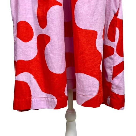 Ava & Viv Red Lavender 1X Plus Size Women Spaghetti Strap Cotton Mini Sun Dress - Picture 5 of 9